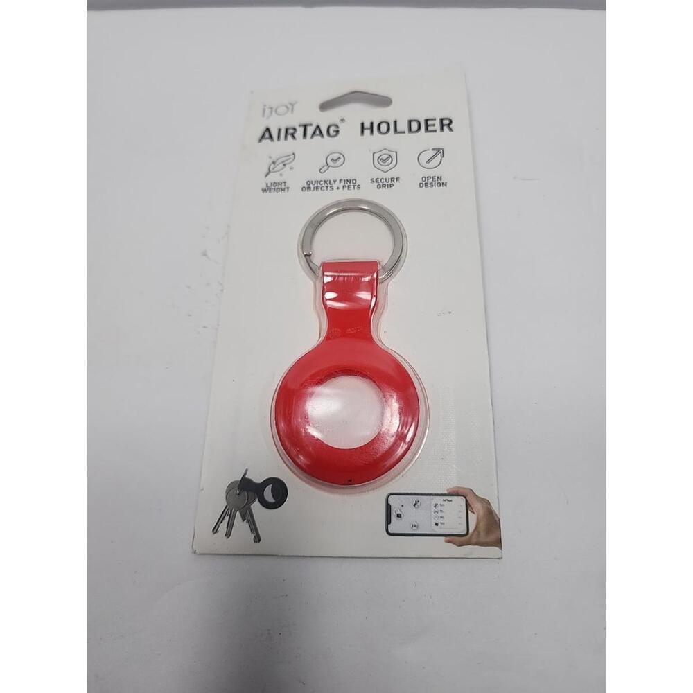 iJoy AirTag Holder With Keychain Lightweight, Secure Grip, Open Design